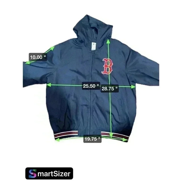 Boston Red Sox Windbreaker Jacket Men’s Size XL Vtg MLB JH Design Nylon Full Zip - Picture 2 of 9